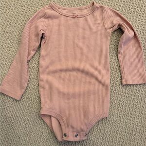 Carter's Dusty Pink Ribbed Bodysuit